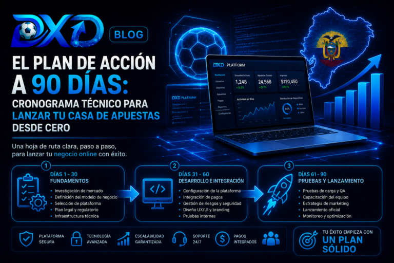 El Plan de Acción a 90 Días: Cronograma Técnico para Lanzar tu Casa de Apuestas desde Cero